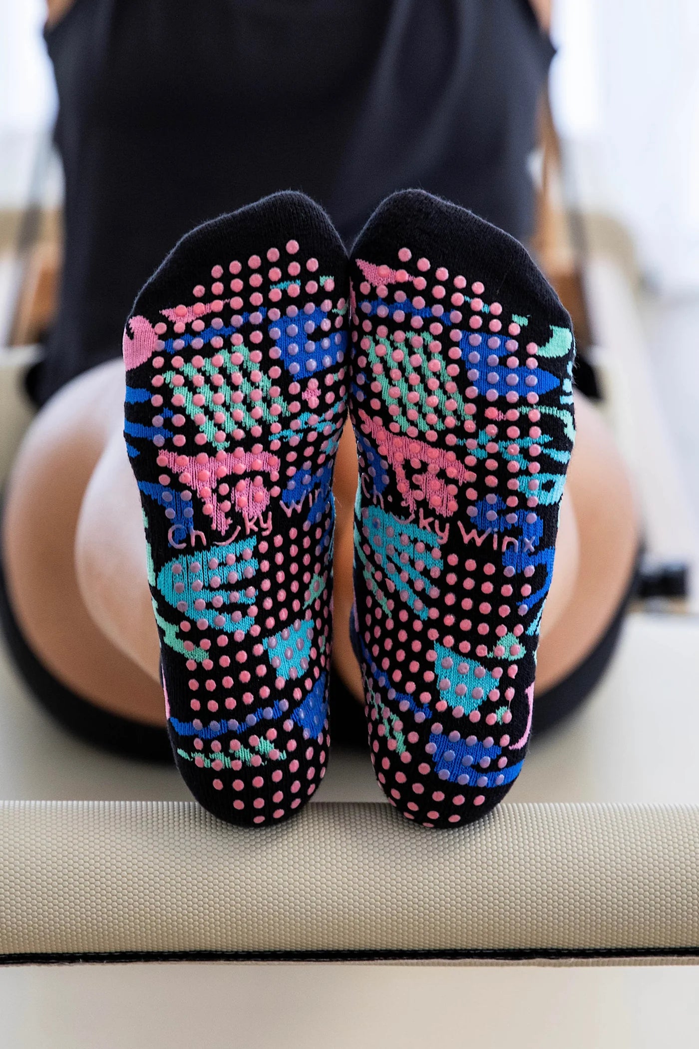 Black Fiesta X Deb McNaughton Grip Socks