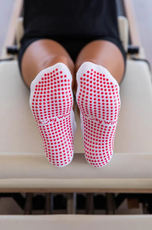 Candy Cane Grip Socks