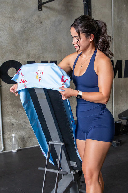 Hooded Scout Elf Snow Days Gym Towel