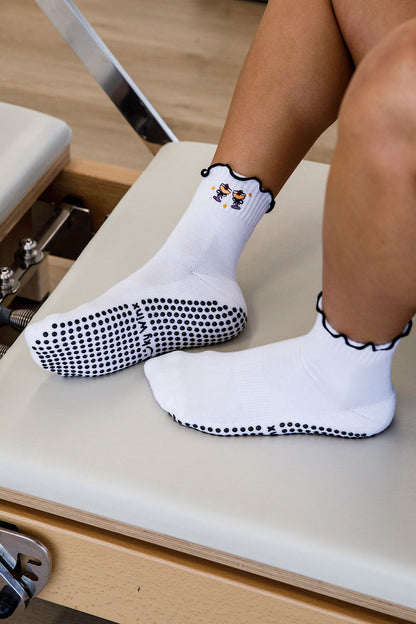 Frilly Champers Grip Socks