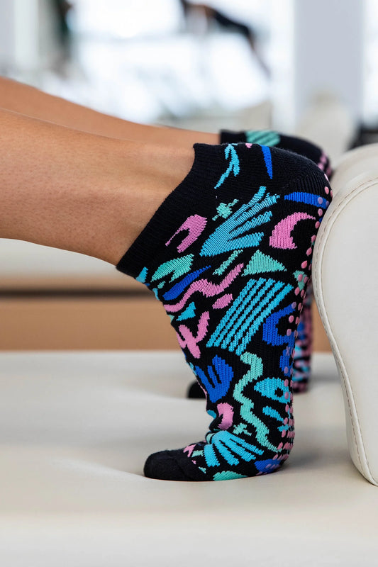 Black Fiesta X Deb McNaughton Grip Socks