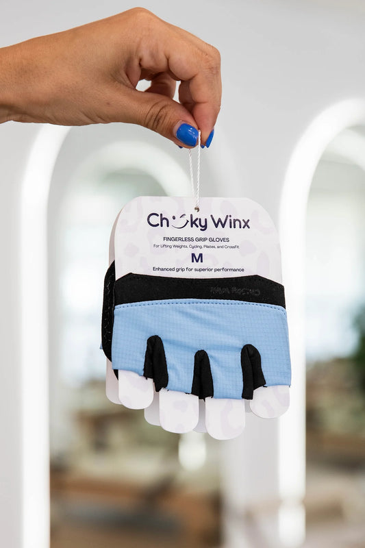 Blue Gym Gloves