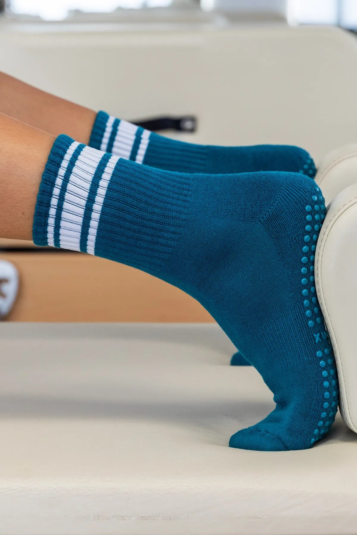 Crew Teal Grip Socks