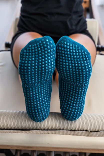Crew Teal Grip Socks